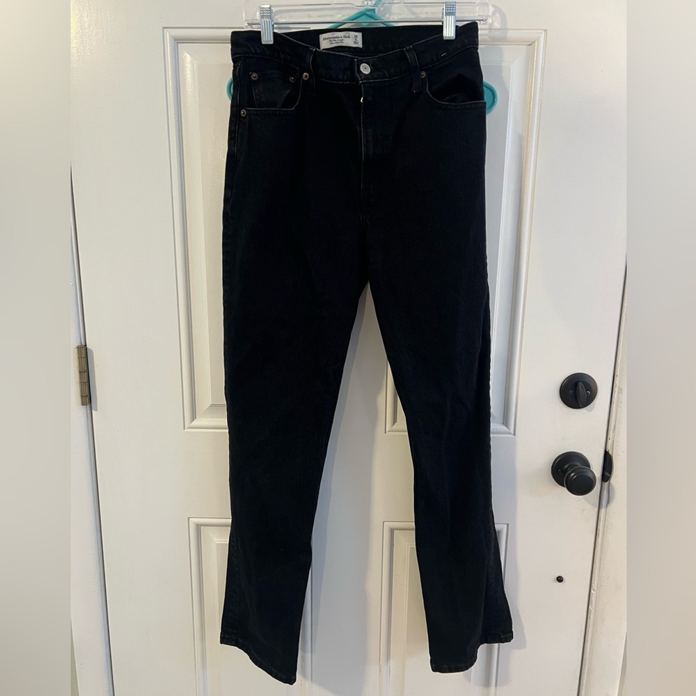 Abercrombie & Fitch Black the 90s Straight ultra high rise Jeans
